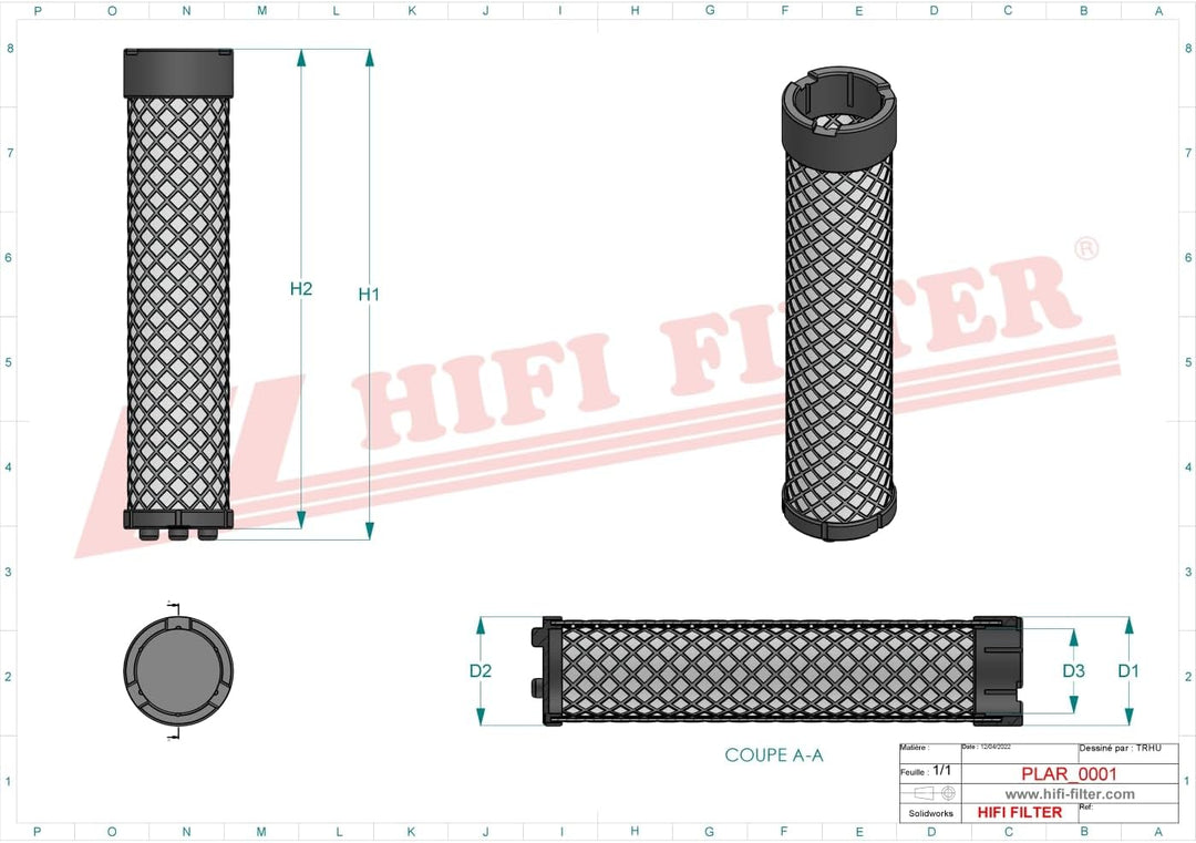 HIFI FILTER Luftfilter SA 17252