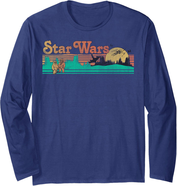 Star Wars Retro Endor Stripe Langarmshirt