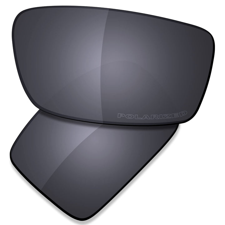 Saucer Premium Ersatzgläser für Oakley Gascan Sonnenbrillen High Definition - Shield Black Polarisie