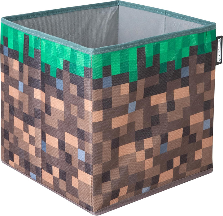 phoenix group AG MINECRAFT - Sitz- und Aufbewahrungsbox, Grasblock, Kids, Würfel