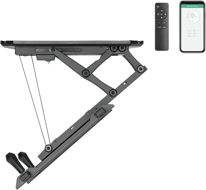 Maclean MC-880T Elektrische Neigbare TV Halterung mit App-Steuerung 32-70" für Decke Dachschräge ink