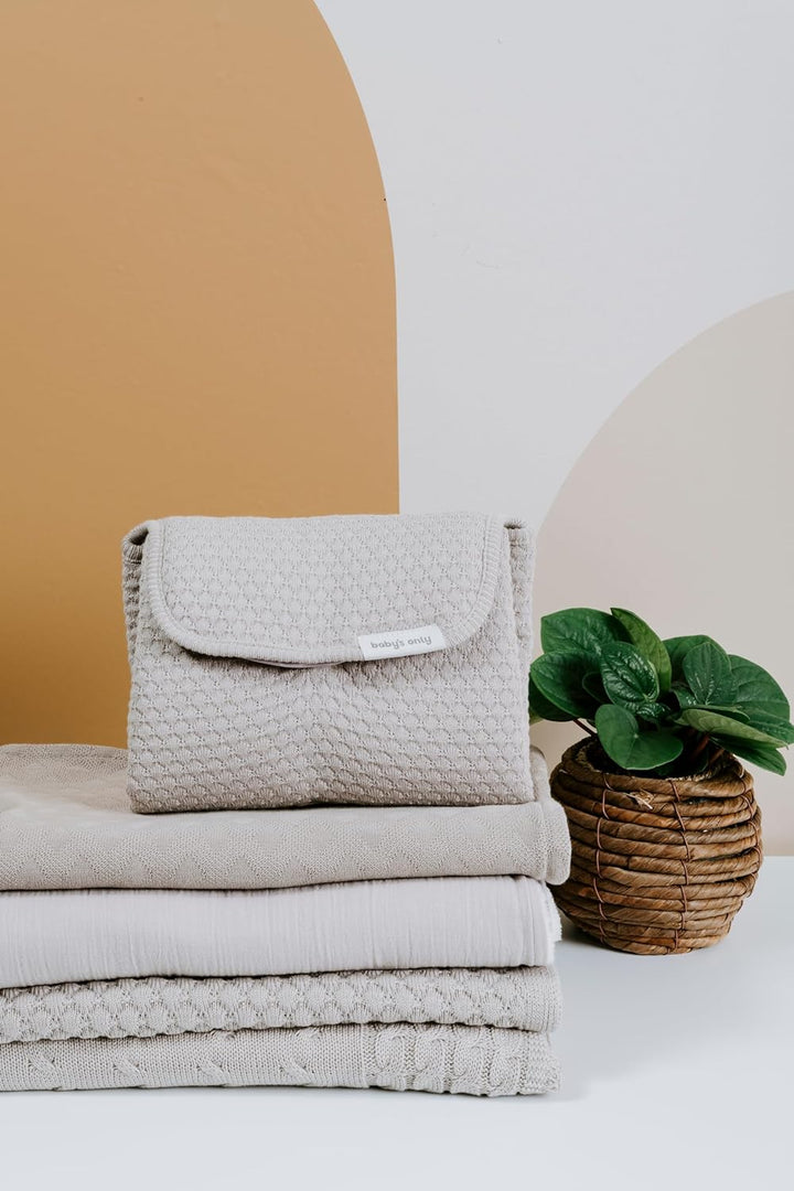 Baby's Only - Sky Gestrickte Babydecke aus Baumwolle - Kuscheldecke Baby - TOG 0.7 - für Jungen und