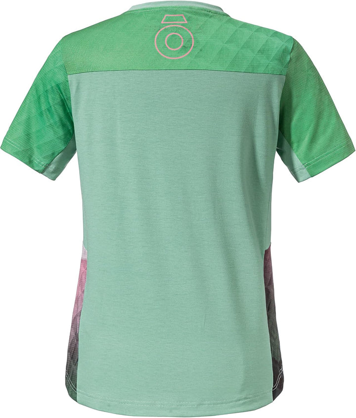 Schöffel Damen Shirt Valbella L, atmungsaktives Radtrikot, schnell trocknendes Funktionsshirt mit 4-
