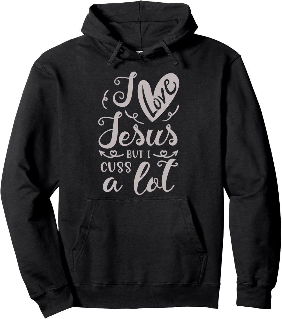 Landleben Fun Girl - Ich liebe Jesus, aber ich fluche viel Pullover Hoodie