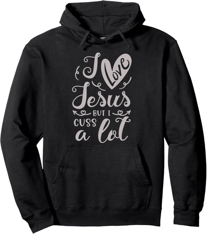 Landleben Fun Girl - Ich liebe Jesus, aber ich fluche viel Pullover Hoodie