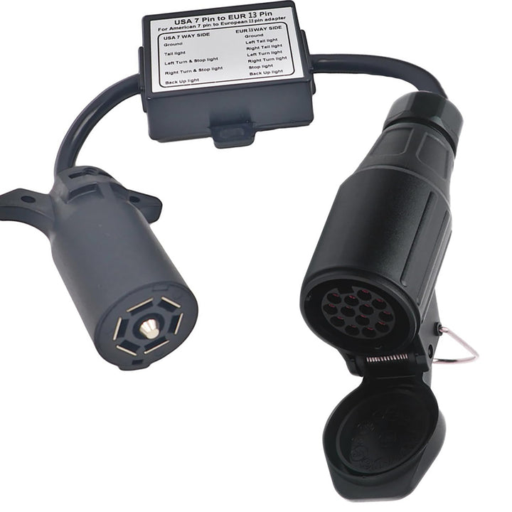 NEWFUN Adapter Anhänger 7 Auf 13 Polig, Anhängerstecker Kabelbaum, Adapterkabel Anhänger Verlängerun