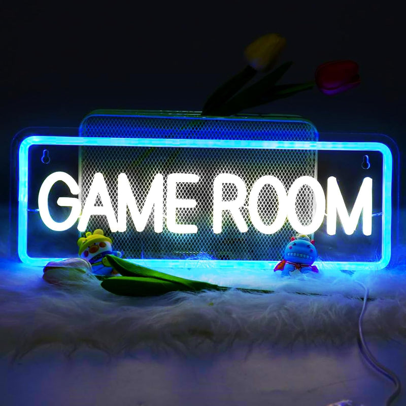 Neonlicht Schild, Spiel Leuchtreklame Game Zone Gaming Neon Schild Neon Sign Licht Leuchtschild Neon