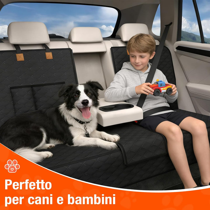 Hundedecke Auto Rückbank, rutschfeste wasserdichte Autoschondecke Hund Rücksitz, Hundeschutz Auto Rü