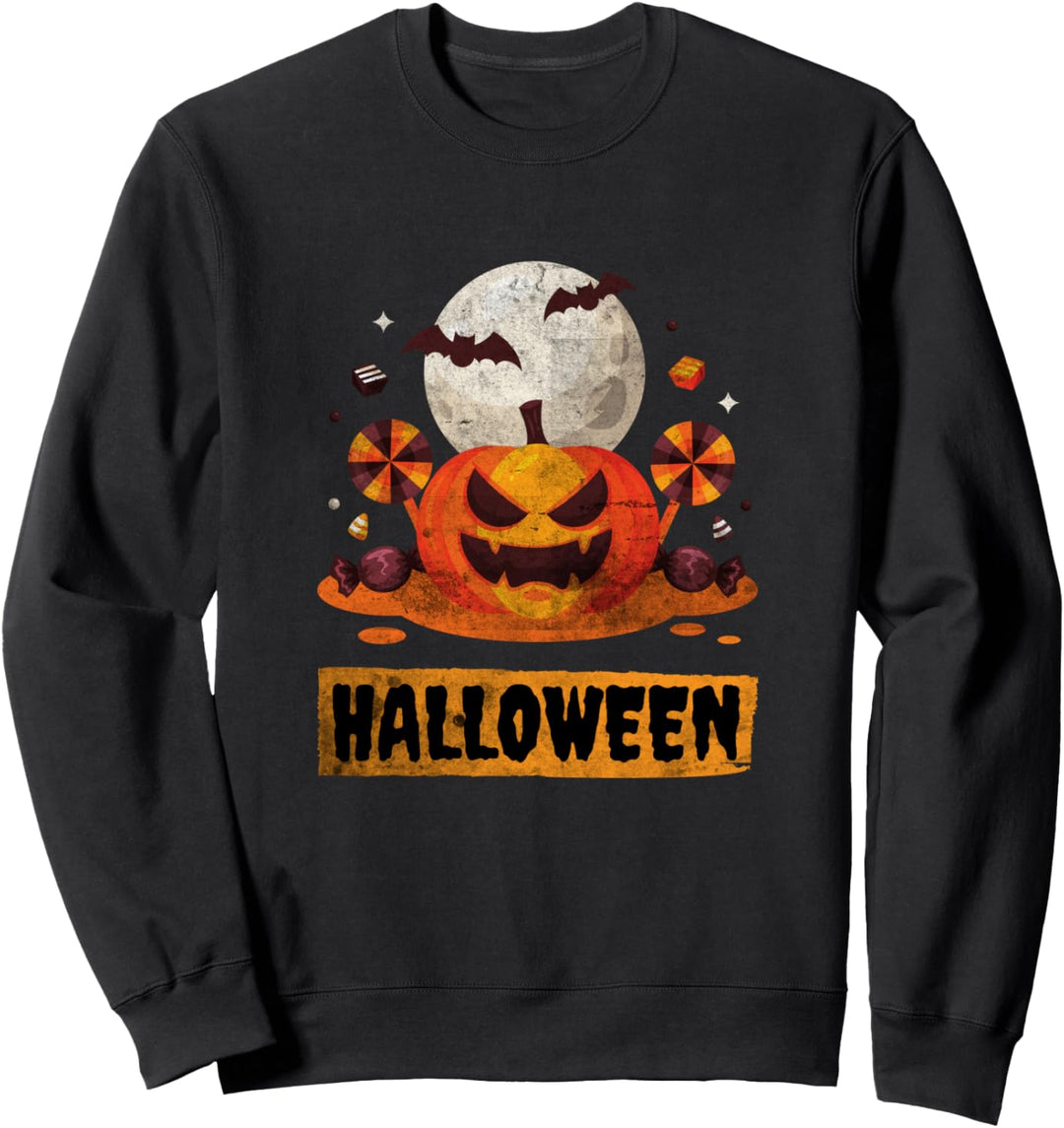 Halloween Spooky Nights Fledermaus beängstigend Jack O Sweatshirt