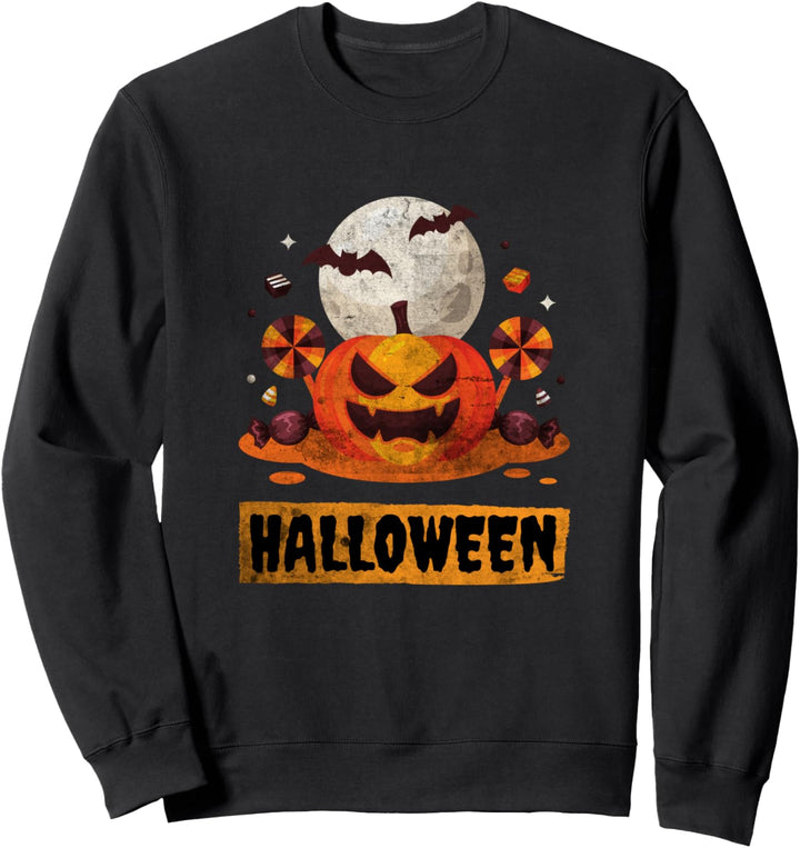 Halloween Spooky Nights Fledermaus beängstigend Jack O Sweatshirt