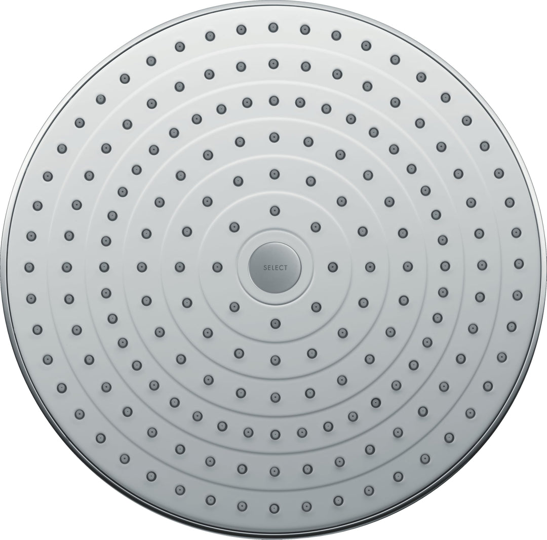 hansgrohe Raindance Select S 300 Duschkopf, Kopfbrause für Wandmontage, 2 Strahlarten, Weiss/Chrom 2