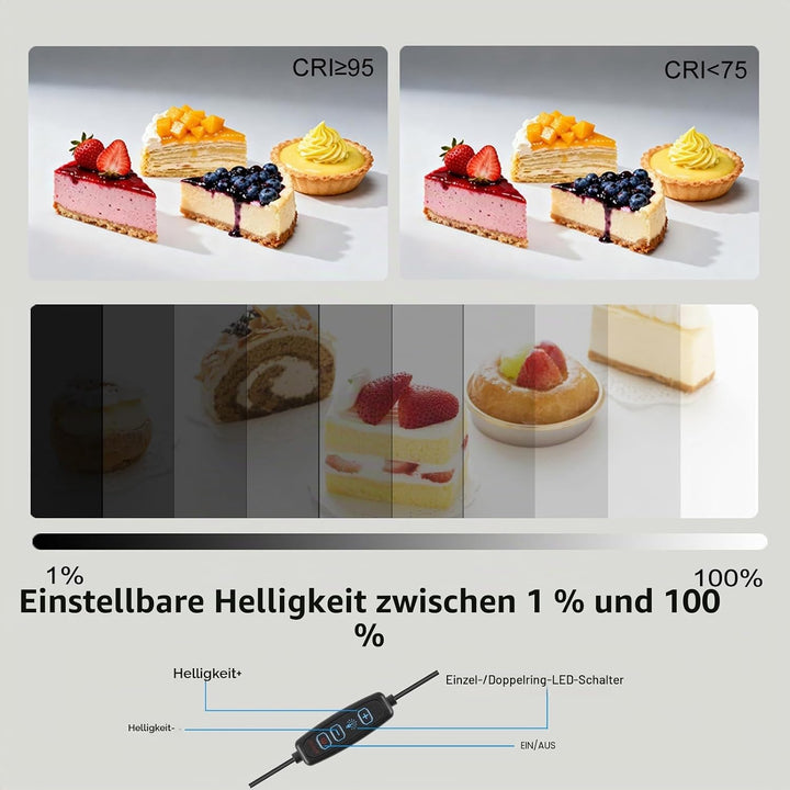 PULUZ 30cm Fotostudio lichtzelt Fotobox Photo Studio Box Fotozelt fotografiere Light Box mit 112 LED