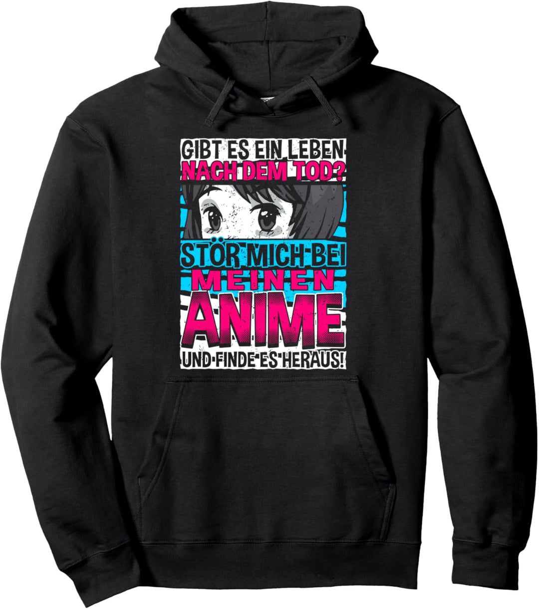 Anime Spruch, Gibt Es Ein Leben Nach Dem Tod, Kawaii, Manga Pullover Hoodie