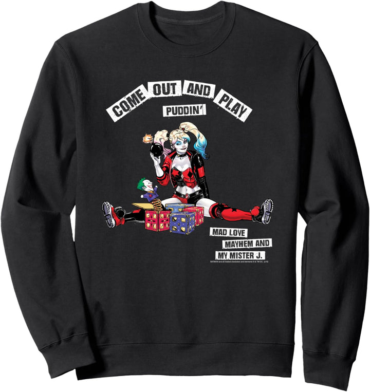 Batman Harley Quinn Come Out And Play Sweatshirt
