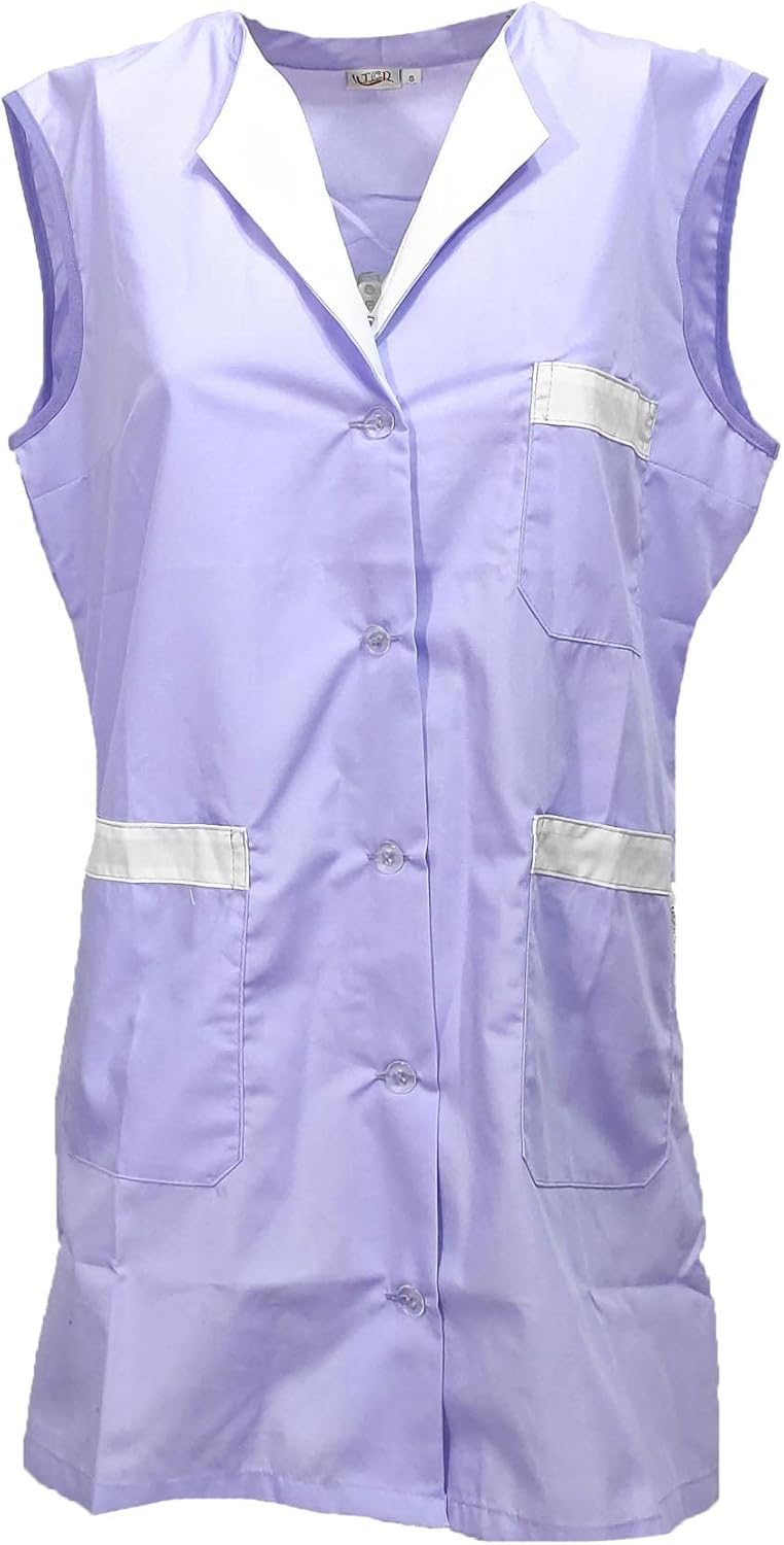 fratelliditalia.org Damen-Kittel Armloch Arbeit Schule Delikatessen Arbeiter Küche fuchsia XXL, fuch