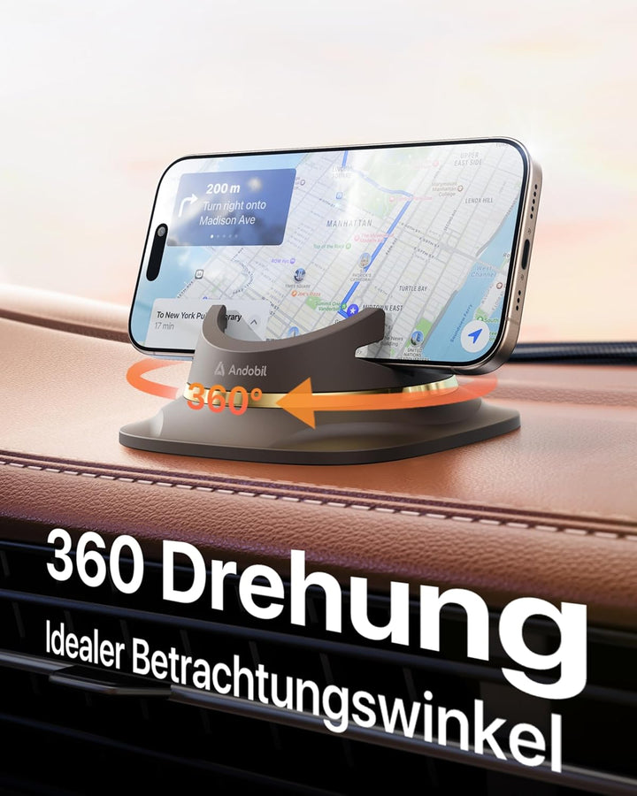andobil Handyhalterung Auto Handyhalterung [ 2026 Einfach zu Benutzen ] Handy Halterung Auto Armatur