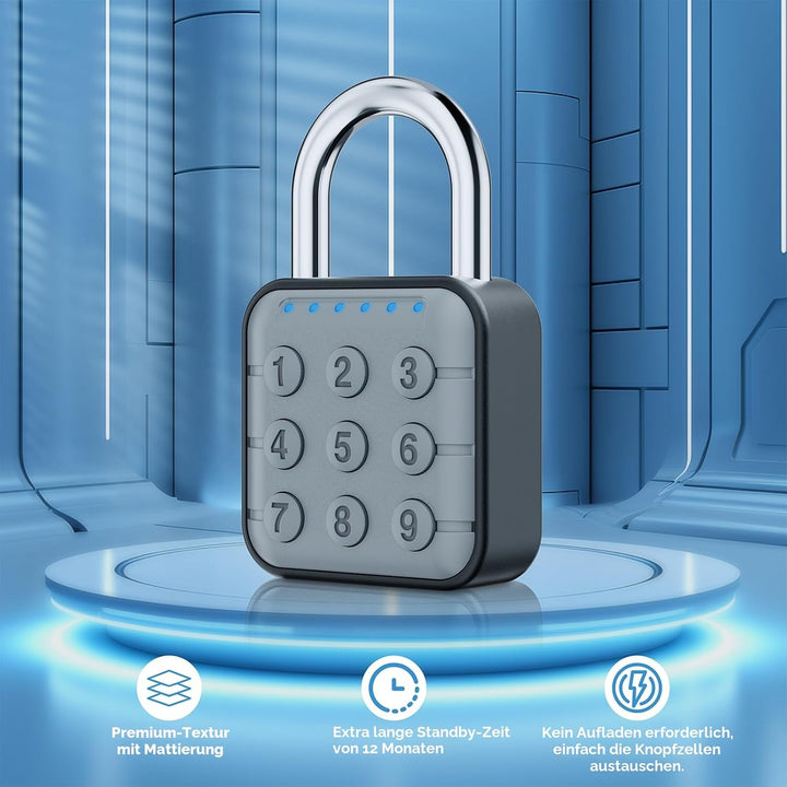 Zahlenschloss, Zahlenschloss für Spind, Schliessfachschloss & Gym Locker Lock - Hohe Sicherheit, ein