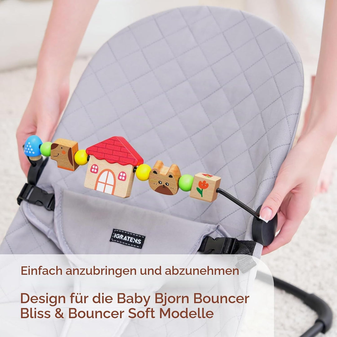 Babywippen-Spielzeugstange, Spielzeug für Babywippen Soft &amp; Bliss, einfach anzubringen und zu entfer