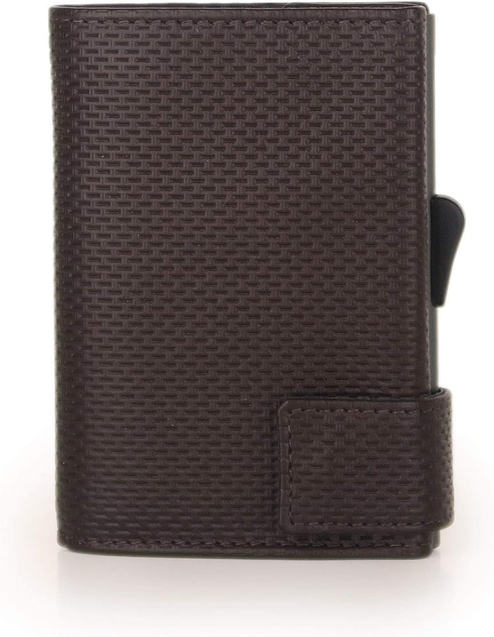 SecWal Kartenetui mit Münzfach Reissverschluss (Braun Osaka), Braun Osaka