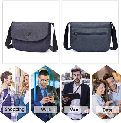 FANDARE Unisex Umhängetasche Herren Damen Schultertaschen Crossbody Messenger Handy Umhängetasche Mä