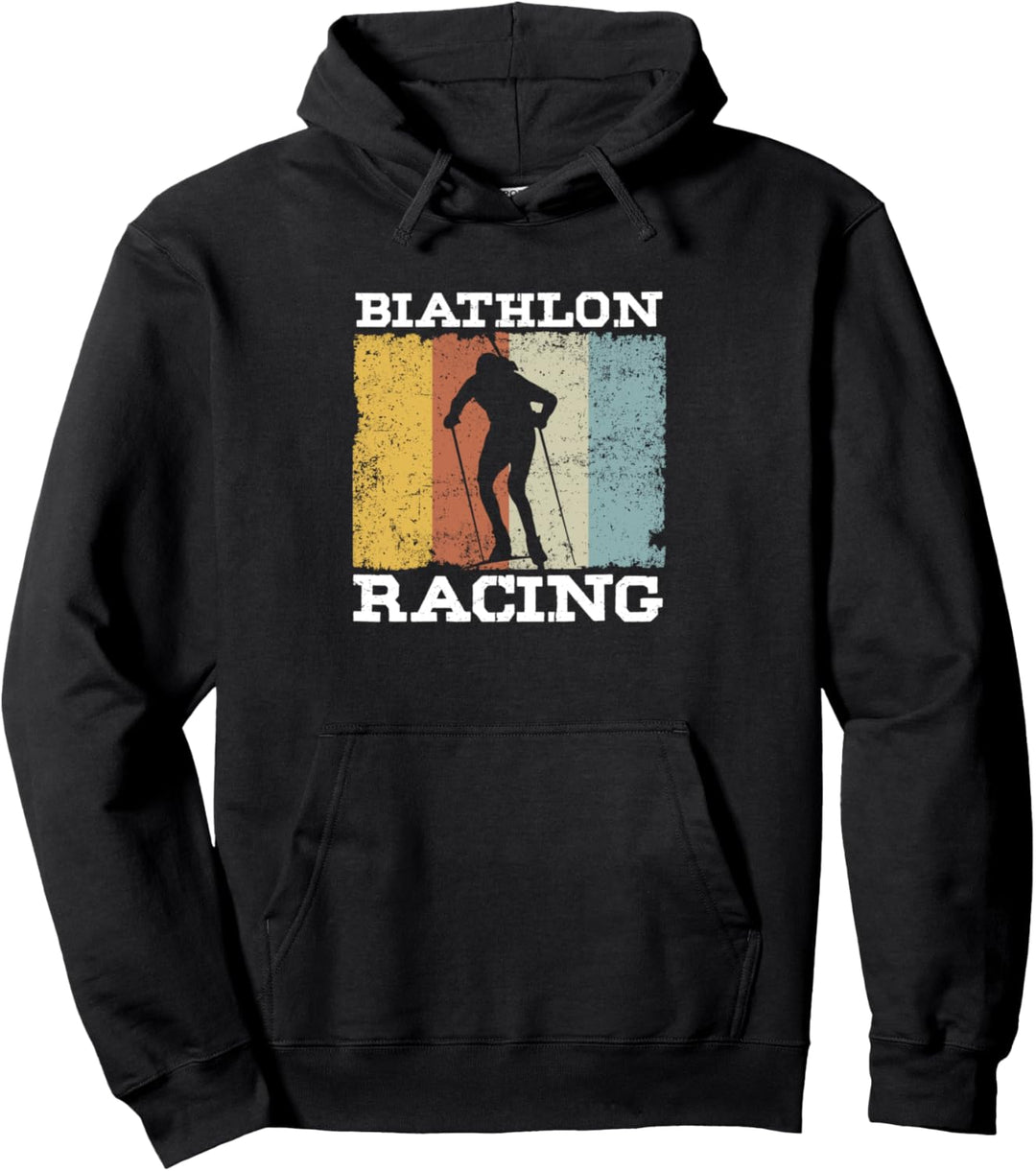 Biathlon Racing Skilanglauf Biathlet Wintersport Geschenk Pullover Hoodie