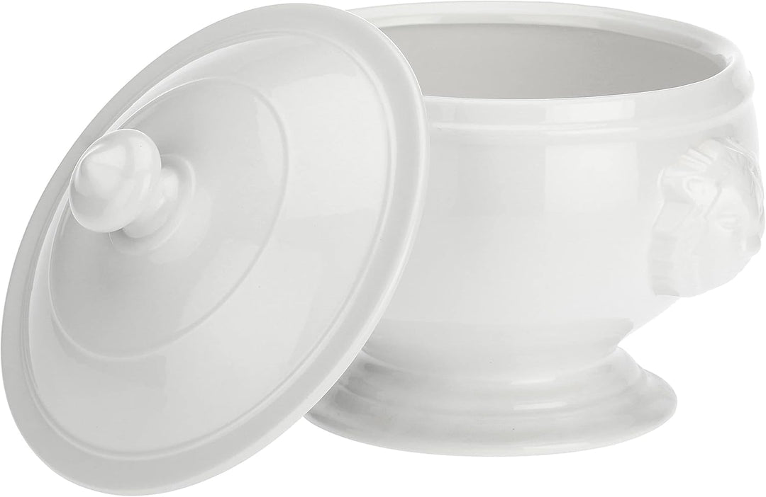 La porcellana Chimäre Löwe Suppenterrine Geschenk-Box, weiss, 22 cm