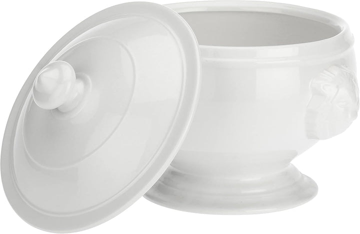 La porcellana Chimäre Löwe Suppenterrine Geschenk-Box, weiss, 22 cm