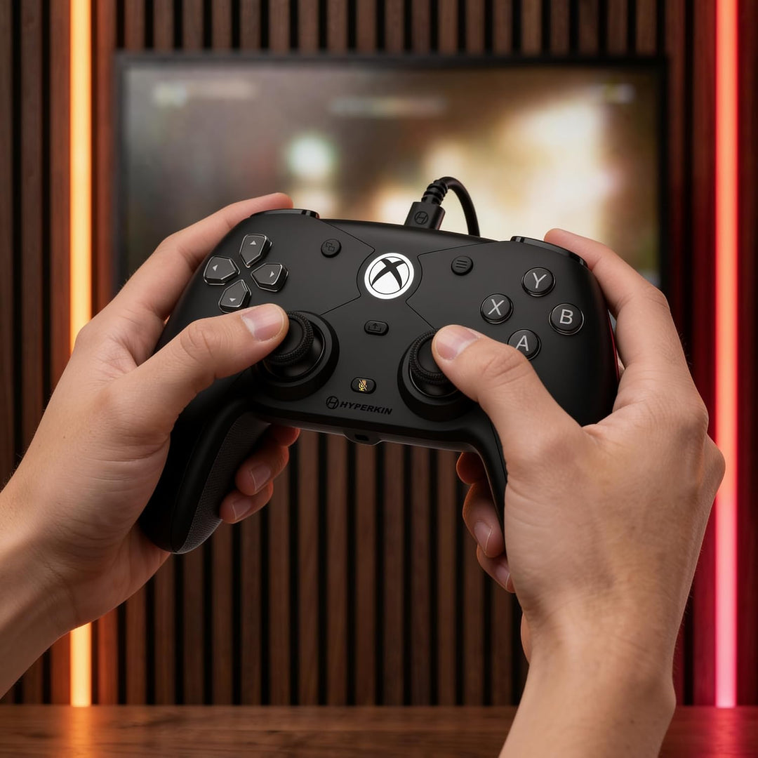 Hyperkin Competitor Wired Controller für Xbox Series X|S, Xbox One, PC|Offiziell lizenziert für Xbox