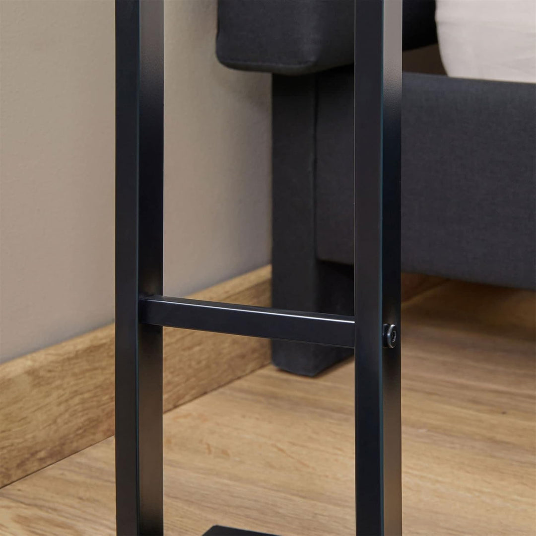 IDIMEX Herrendiener Scott aus Metall in schwarz lackiert, eleganter Stummer Diener mit Hosenbügel, s
