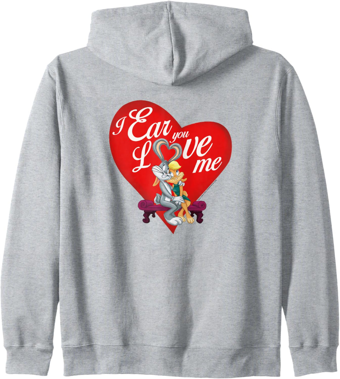 Looney Tunes Bugs and Lola Ear Love Valentine's Day Kapuzenjacke