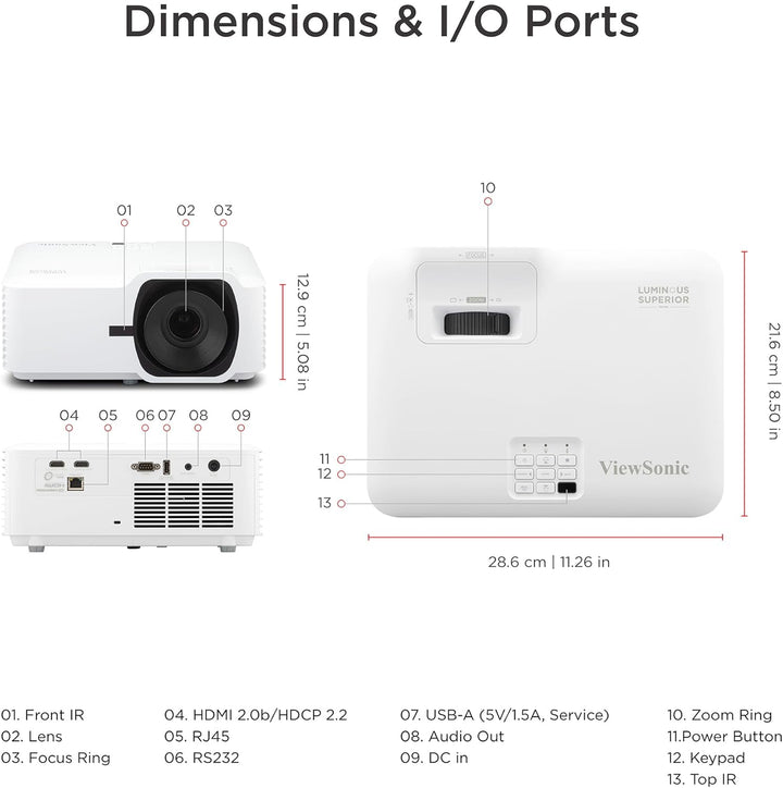 ViewSonic LS740HD 1080P 5000AL, LS740HD