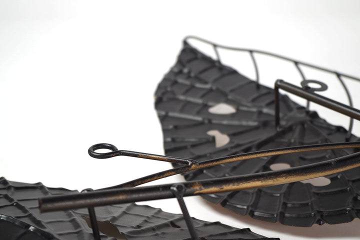 Kobolo Wanddeko Metallbild 3D - Autumn - aus Metall in Braun- und Goldtönen