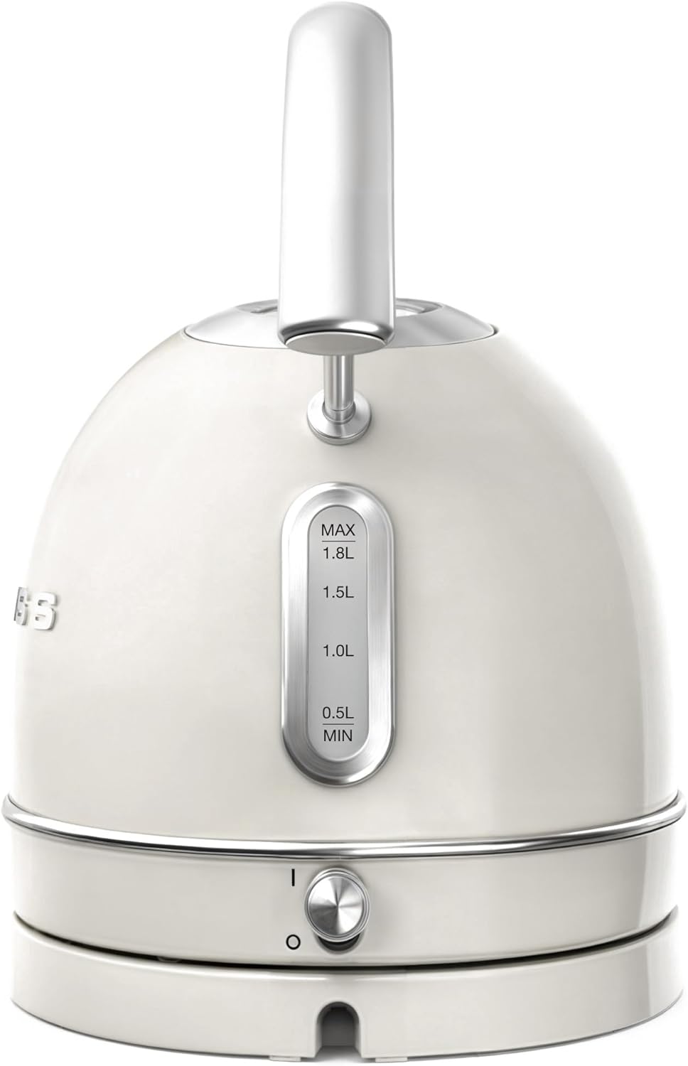 SWEISS Vintage Wasserkocher KTL8 1,8L, Praktische kompakte Edelstahl 2200W, Schnelles Kochen, Sichtb