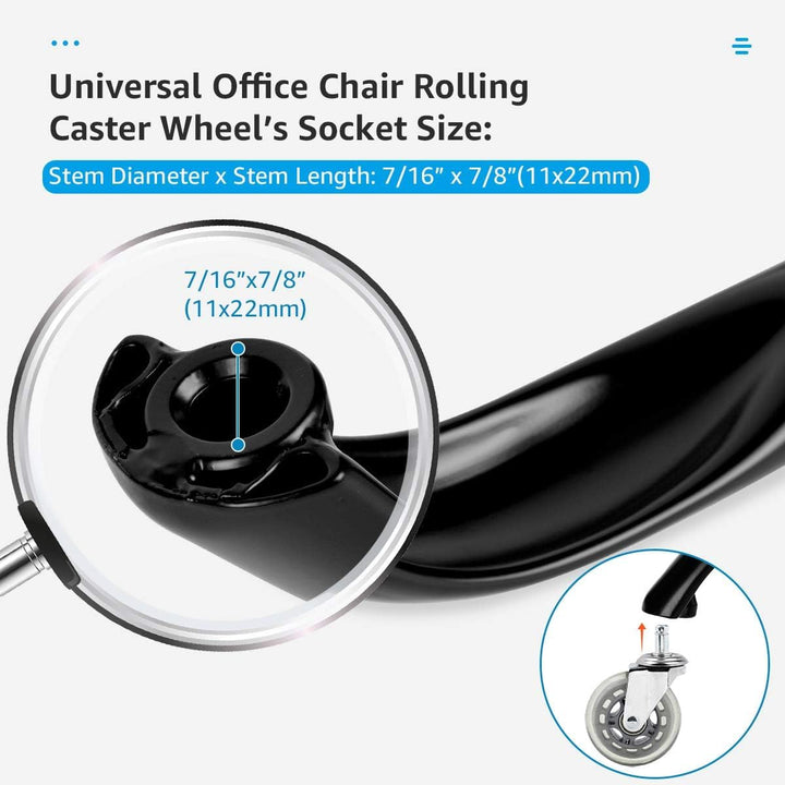 Mastery Mart Ersatz-Bürostuhl-Basis, 71,1 cm, strapazierfähig, 1134 kg, Metallbein, verstärkt zur Re