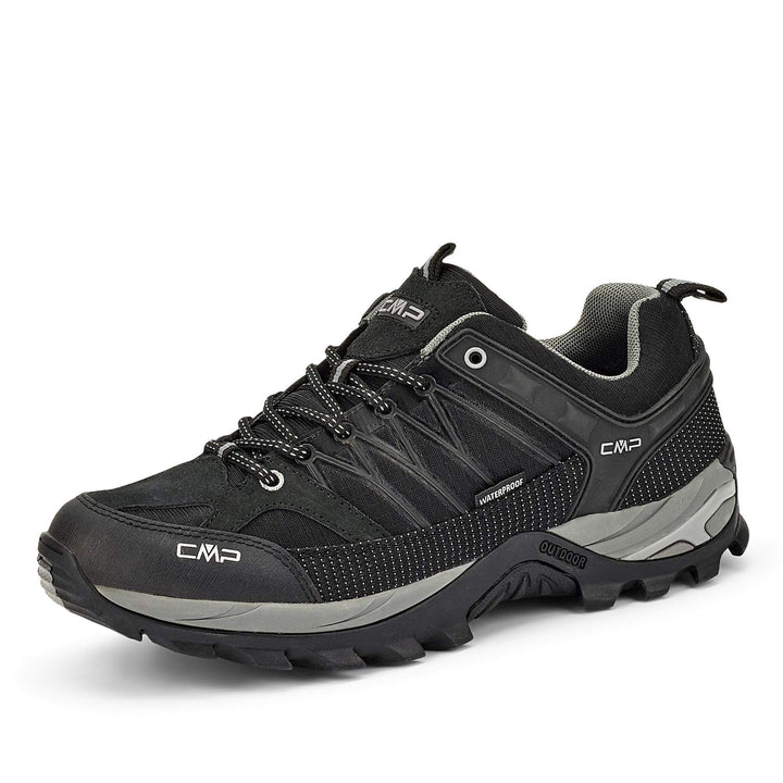 CMP Herren Rigel Low Shoe Wp Trekking-& Wanderhalbschuhe 47 EU Nero Grey, 47 EU Nero Grey