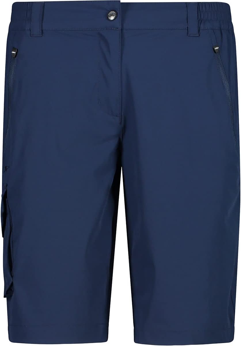 CMP Damen Bermuda Shorts Extrem Dehnbare Bermudashorts für Damen 46 Blau, 46 Blau