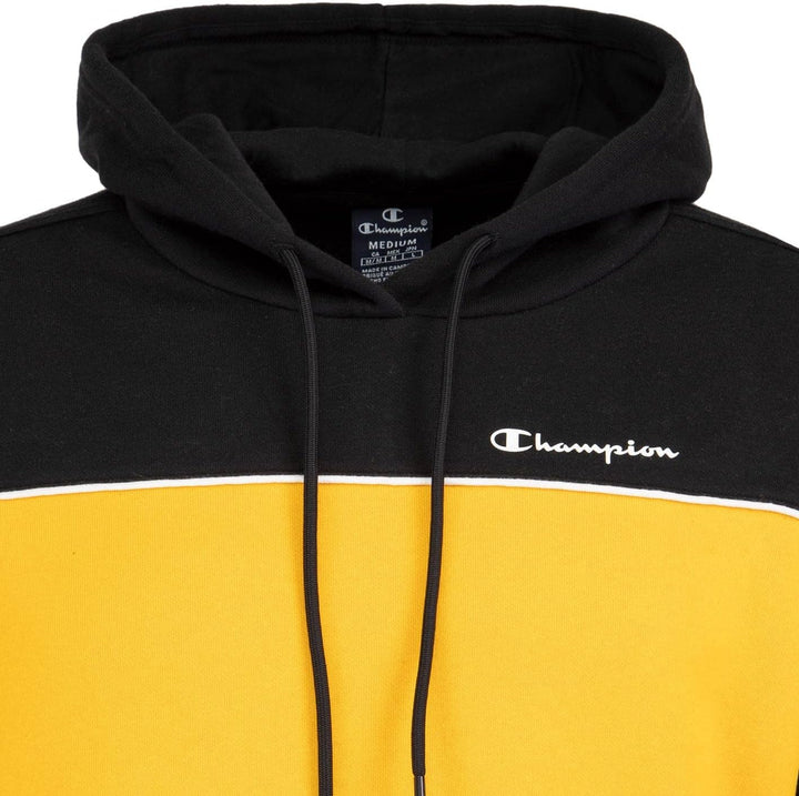 Champion Small Logo Hoody L Black/Orange/White, L Black/Orange/White