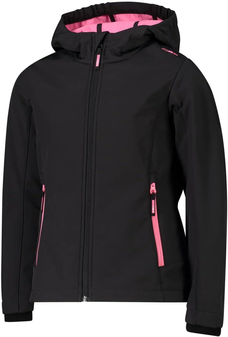 CMP Jungen Softshelljacke für Kinder Jacke (1er Pack) 98 Anthrazit-Pink Fluo, 98 Anthrazit-Pink Fluo