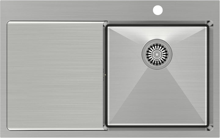 QUADRON | RUSSEL 111 | Einbeckenspüle | Masse: 78 x 48 x 20 cm | Passt in eine Schrankbreite: 45 cm
