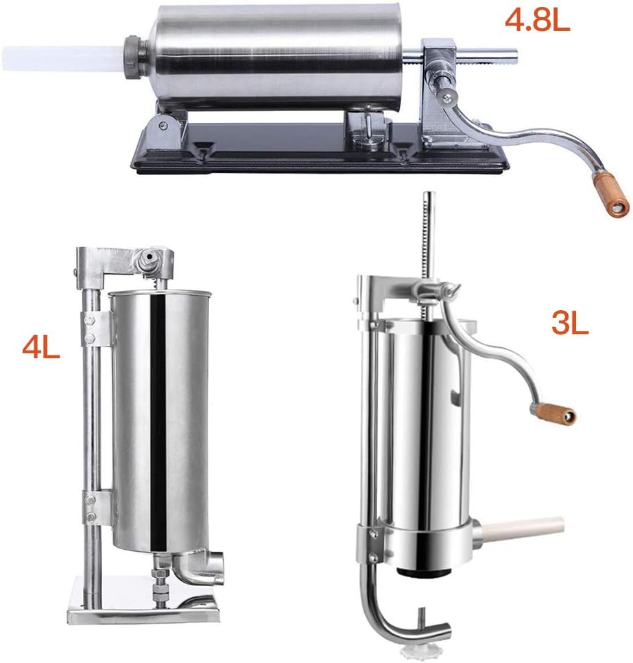 Würstfüller, Wurstfüllmaschine Wurstmaschine, Manuell Edelstahl Selbermachen Wurstmaschine Vertical