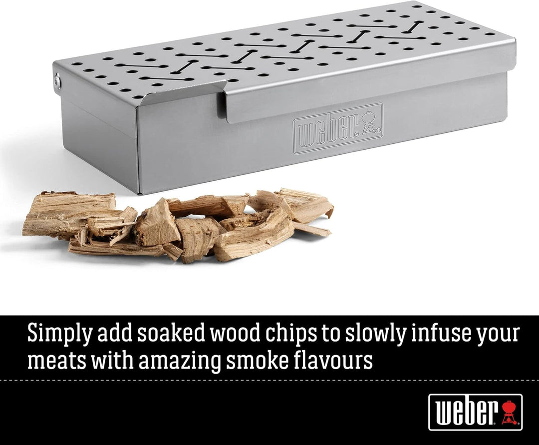 Weber 7576 Räucherbox universal, Räuchern, für Gas- und Holzkohlegrills, Raucharmona + Weber Räucher