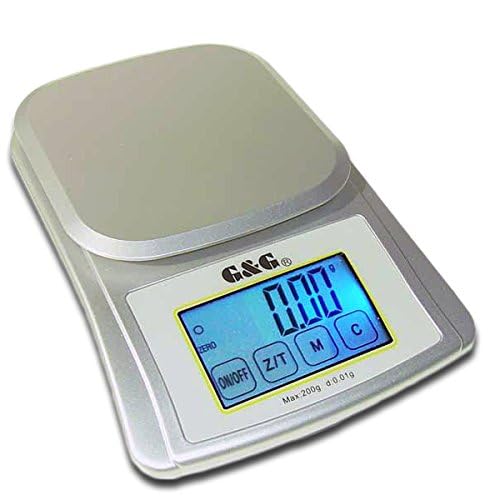 G&amp;G XL 200g/0,01g -800g/0.05-2000g/0.1 Feinwaage Taschenwaage grosse Display Goldwaage (XL200+G), XL