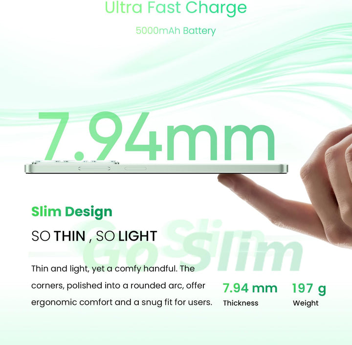 realme 14x 5G Smartphone 8+256GB, Peridot Green, 6.67 Zoll Bildschirm, 120Hz Display, 5000mAh Akku,
