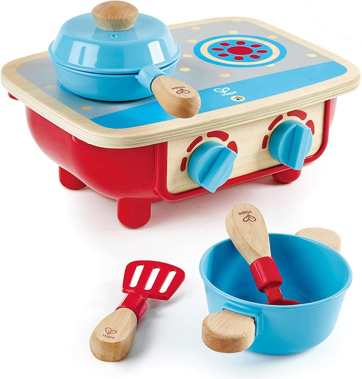 Hape E3170 Küchenset Herd Zubehör für Kinderküchen, ab 18 Monaten, 31 x 12.2 x 24.1
