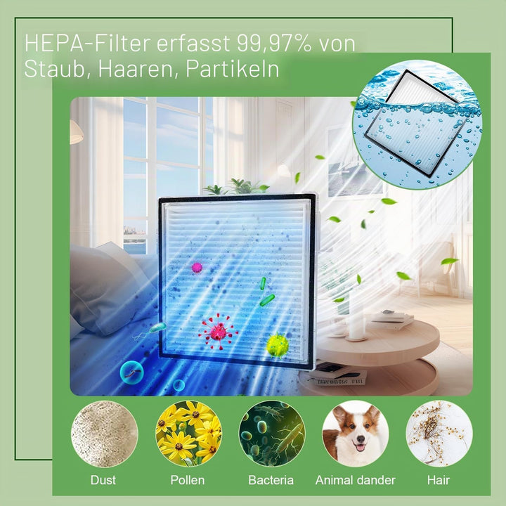 Zubehör für Roborock Q10 S5 / Q10 S5+ / Q10 X5 / Q10 X5+ Staubsauger, 1 Hauptbürste, 4 Hepa-Filter,