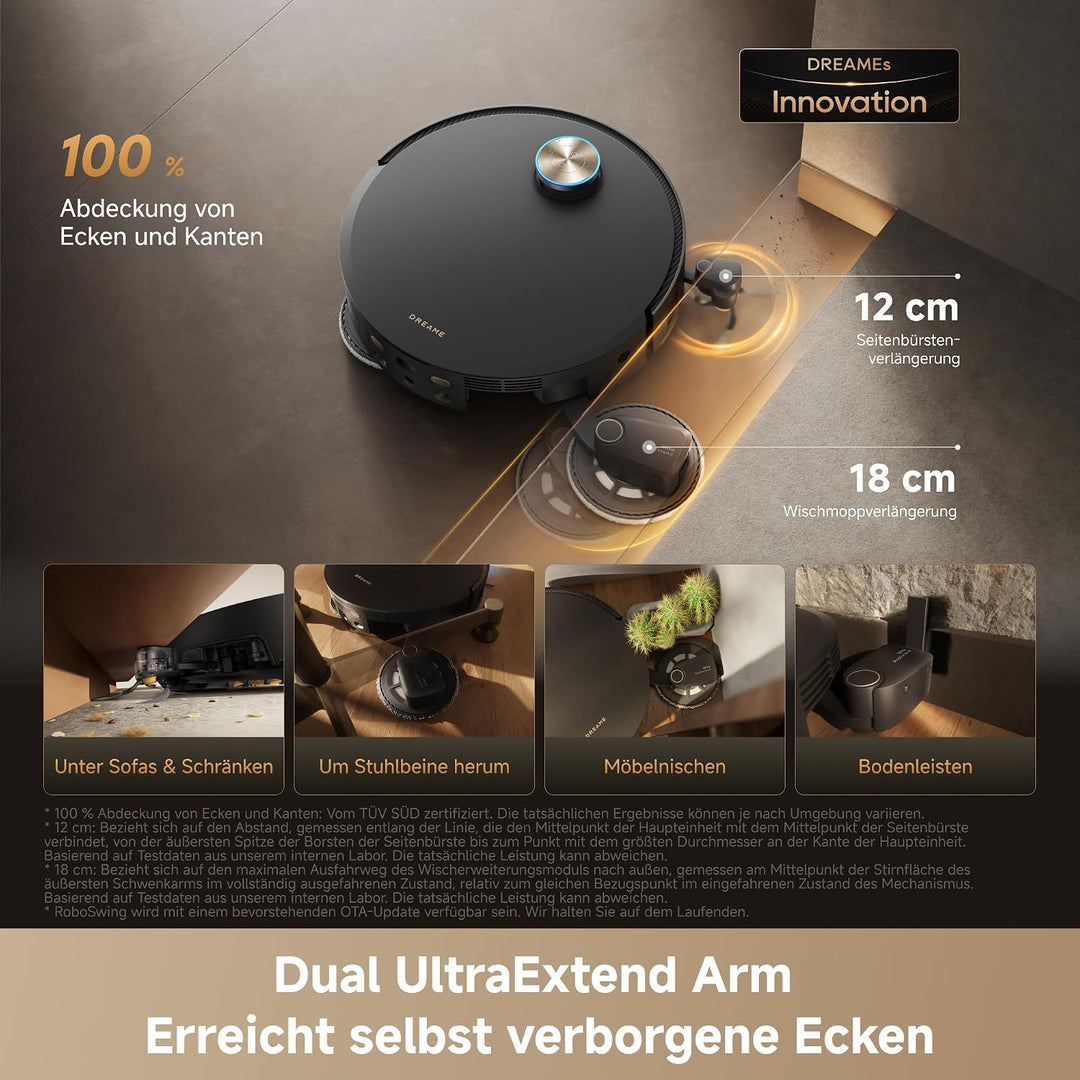 dreame X60 Pro Ultra Complete Saugroboter mit UltraExtend-Armen,42.000Pa X60 Pro Ultra Complete Schw
