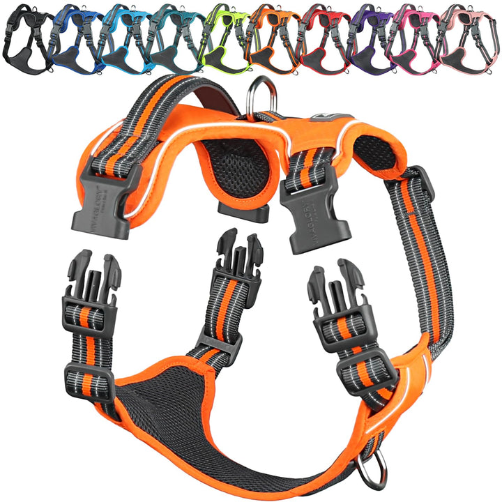 VIVAGLORY Easewalk Hundegeschirr, Anti Zug Hundegeschirr für Training &amp; Spazieren, Anti Zieh Geschir