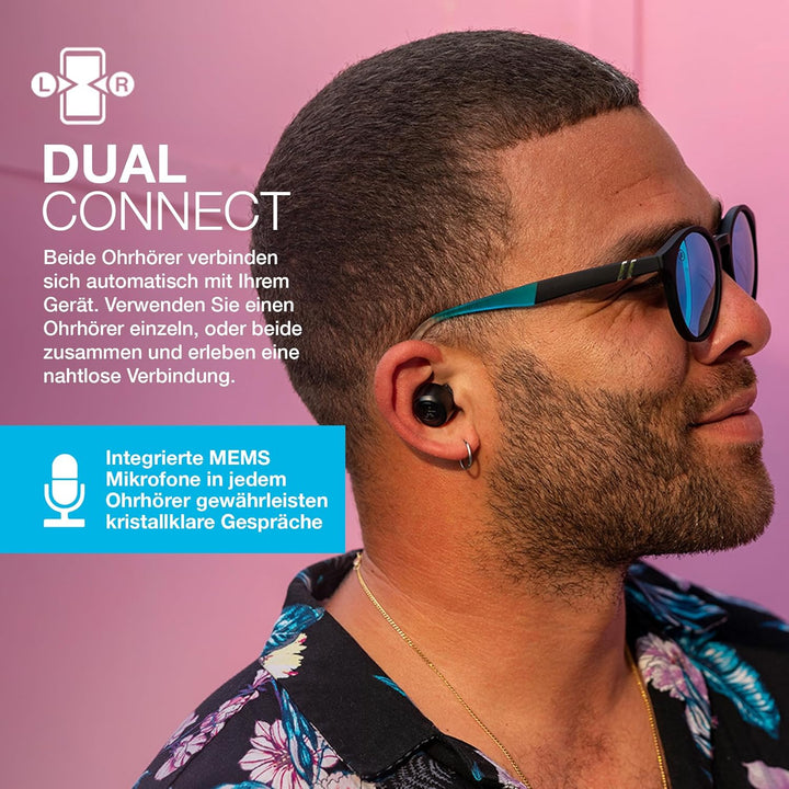 JLab Go Air Pop In Ear Kopfhörer kabellos Bluetooth, True Wireless Kopfhörer, 32+ Std Headphones, ka