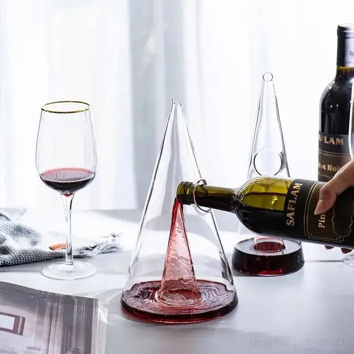 Handgefertigter Luxus Wein Dekanter PYRAMIDE (350ML), 350ML