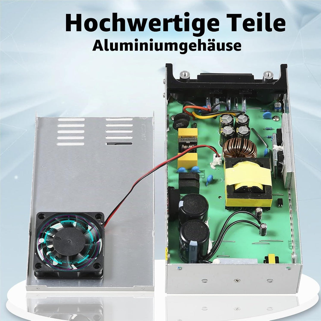 Upgrade Trafo DC 12V 40A 480W Netzteil Transformator Schalternetzteil 230V AC auf DC Netzteil 12Volt